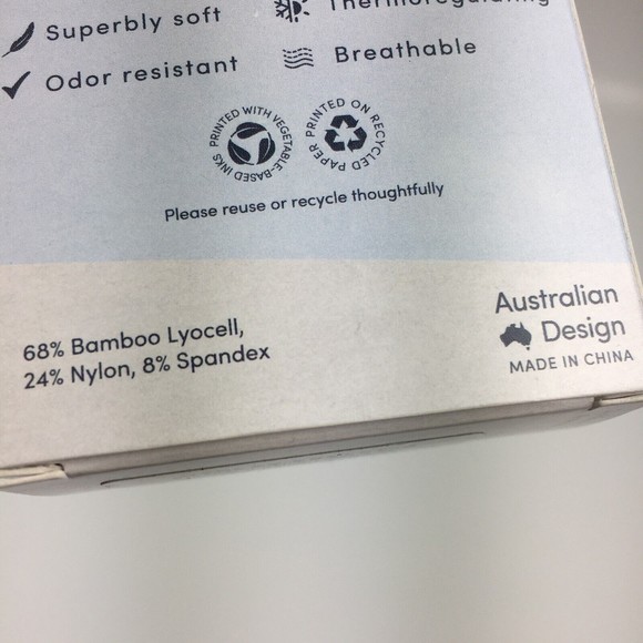 NIP BOODY Women's XL Lyolyte Ribbed High Leg Brief Black Seamless Soft bamboo - Picture 10 of 10